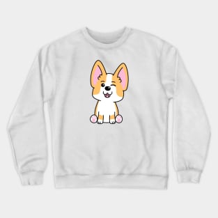 Corgi Winking Pink Crewneck Sweatshirt